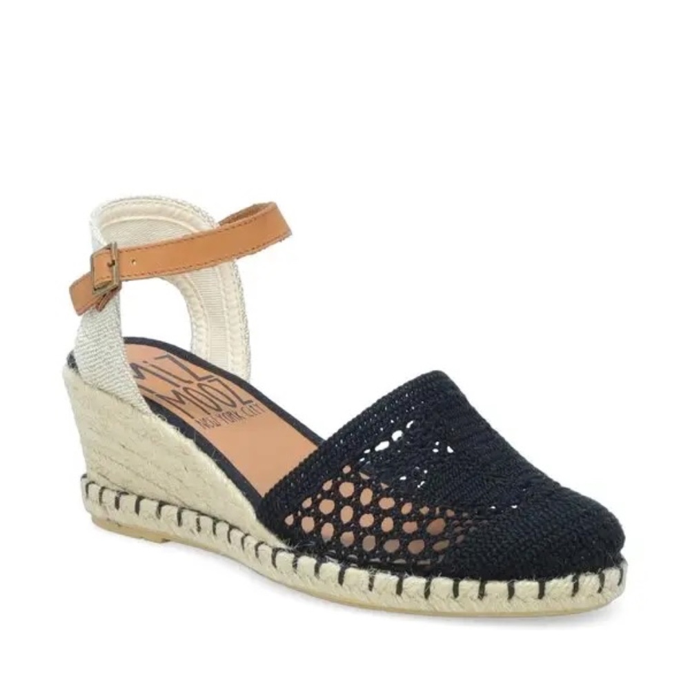 Miz Mooz "May" Crochet Espadrille Wedge, Size. 42 (US 10)